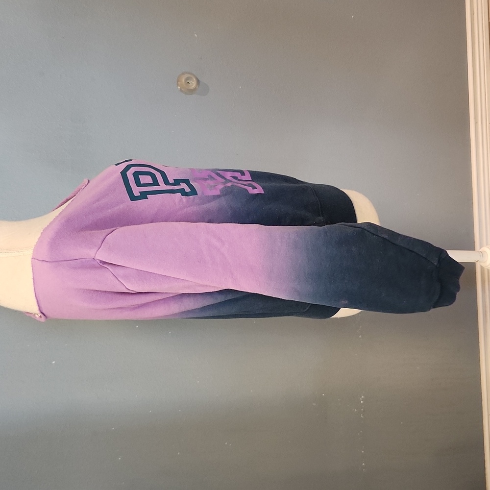 Victoria's Secret Pink Ombre Off The Shoulder Relaxed Fit Sweatshirt Loungewear - Picture 6 of 8